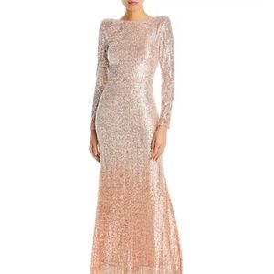 Eliza J Ombré Sequin Gown